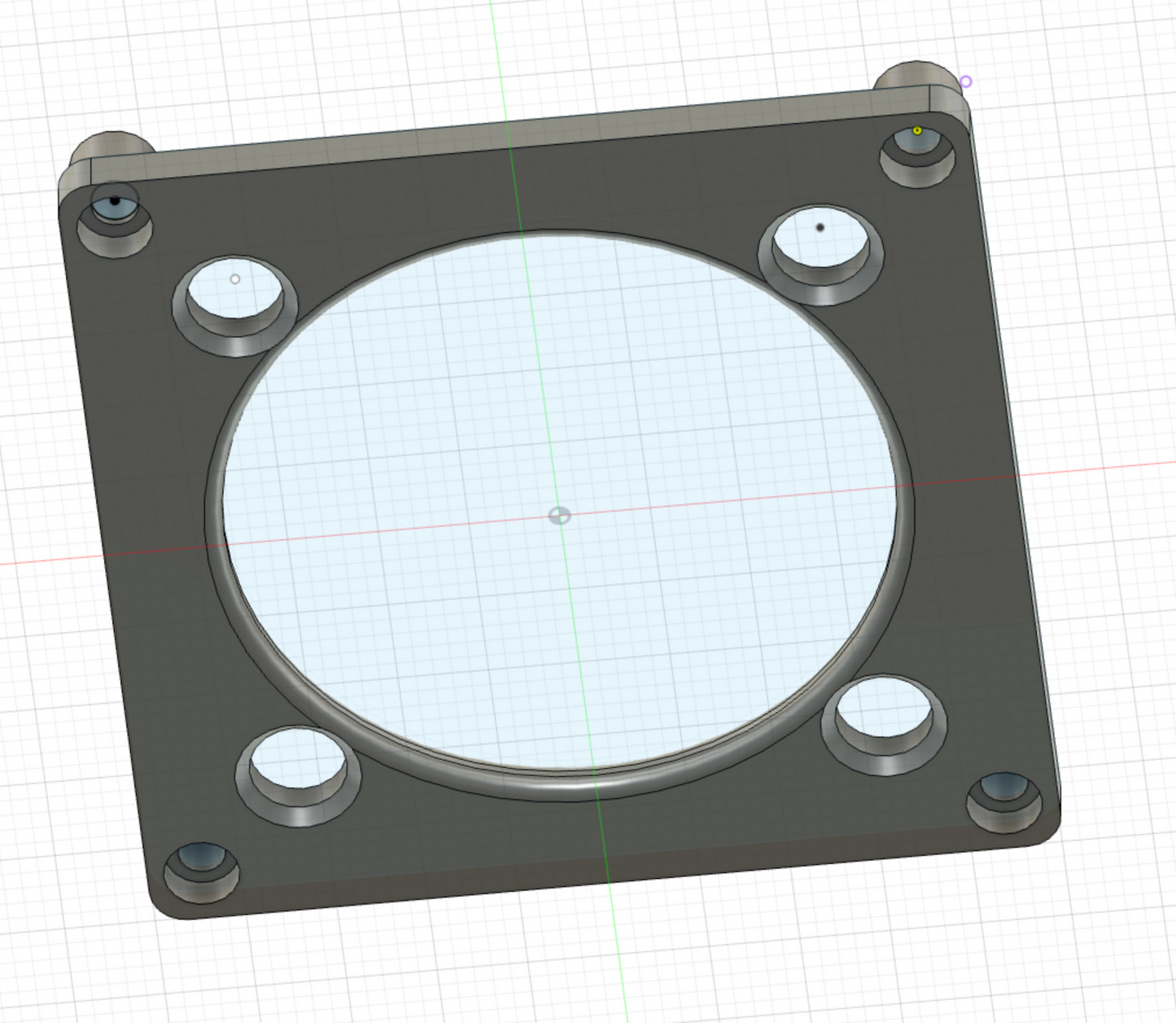 Gamecube 40mm fan adapter plate and fan cable